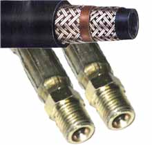 2-Wire Braid Hydraulic Hose - Male x Male NPT