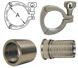 Add on for Stainless Steel Sanitary expansion couplings Attached