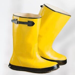 17" Black/Yellow Strap Boots